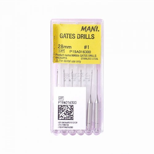 马尼钢质机用根管器械28mm G钻